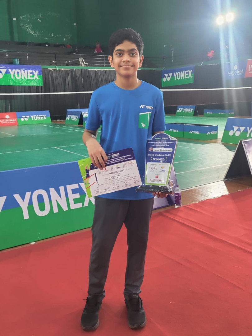 Aayush Adey won the State Championship in the XD U15 Image - 1