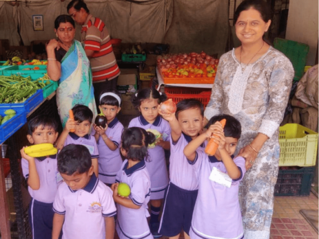 Field Trip of Nursery Class - Fruits and vegetables