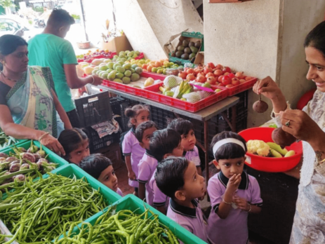 Field Trip of Nursery Class - Fruits and vegetables
